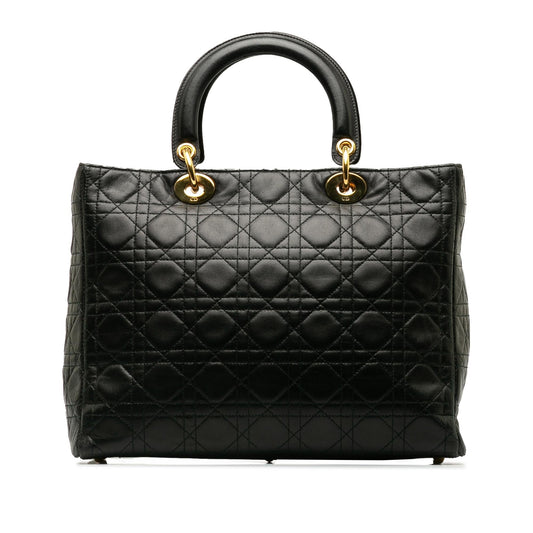 Dior Large Lambskin Cannage Lady Dior (SHG-1eYJTj)