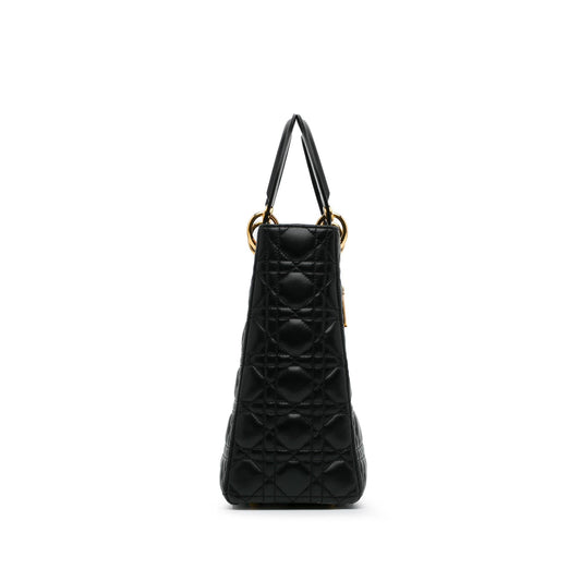 Dior Large Lambskin Cannage Lady Dior (SHG-Hbpskq)