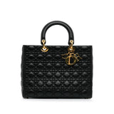 Dior Large Lambskin Cannage Lady Dior (SHG-Hbpskq)