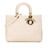 Dior Large Lambskin Cannage Lady Dior (SHG-Taw0H5)