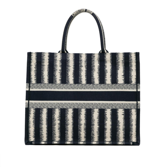 Dior Large Striped Book Tote (SHG-WRxHGK)