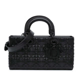 Dior Medium Calfskin Cannage Diamond Lady D Joy (SHG-0FjalQ)