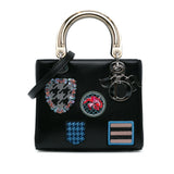 Dior Medium Calfskin Patch Embellished Lady Dior (SHG-ToARgO)
