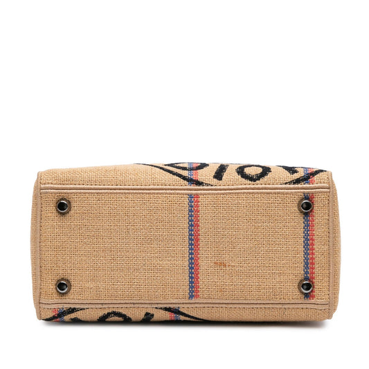 Dior Medium Canvas Jute Embroidered Lady D Lite (SHG-n0q8oJ)