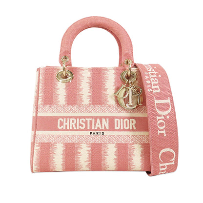 Dior Medium D-Stripes Lady D-Lite (SHG-n0Pvbc)