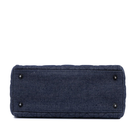 Dior Medium Denim Cannage Lady Dior