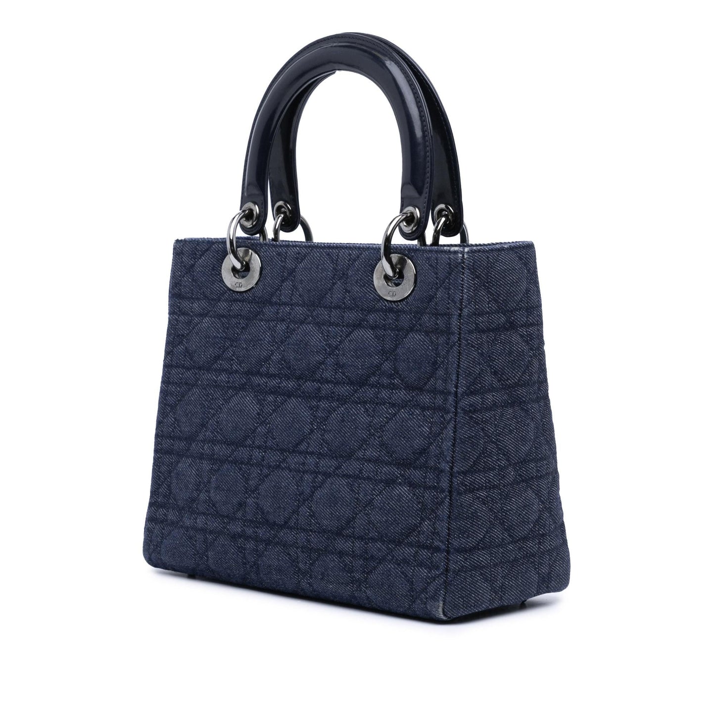 Dior Medium Denim Cannage Lady Dior
