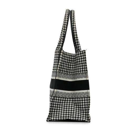 Dior Medium Houndstooth Book Tote (SHG-pPdPtp)