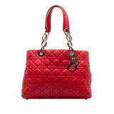 Dior Medium Lambskin Cannage Lady Dior Soft Shopping Tote (SHG-egShR2)