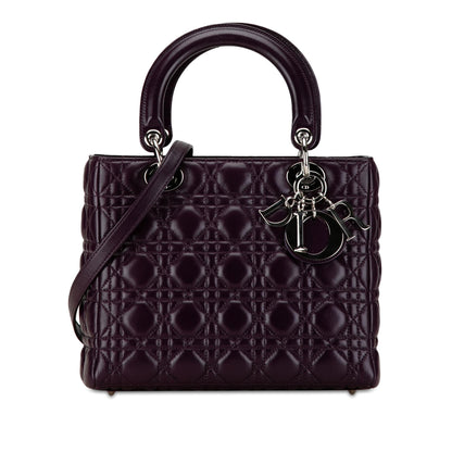 Dior Medium Lambskin Cannage Lady Dior (SHG-XHJvcg)