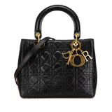 Dior Medium Lambskin Cannage Lady Dior