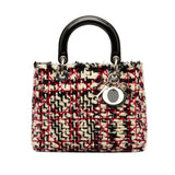 Dior Medium Tweed Cannage Lady Dior (SHG-5klf6u)
