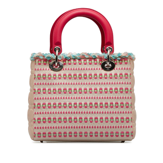 Dior Medium Tweed Lady Dior Satchel (SHG-ZQ8bZF)