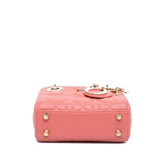 Dior Micro Lambskin Cannage Lady Dior