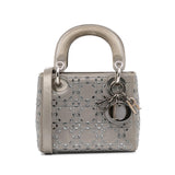 Dior Mini Crystal-Embellished Satin Lady Dior (SHG-aOljQE)