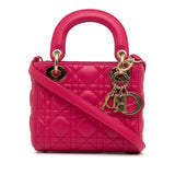 Dior Mini Lambskin Cannage Lady Dior (SHG-wGrjFc)