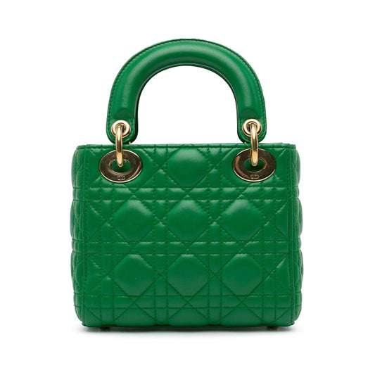 Dior Mini Lambskin Cannage Lady Dior (SHG-Lllqu0)
