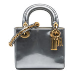 Dior Mini Metallic Glazed Calfskin Lady Dior