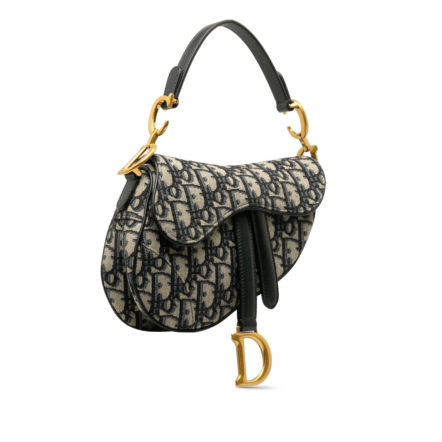 Dior Mini Oblique Canvas Saddle Bag