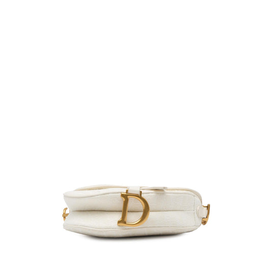 Dior Mini Oblique Canvas Saddle Bag