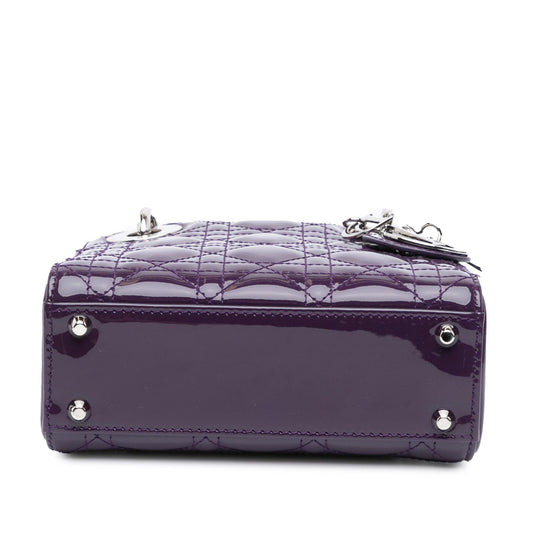 Dior Mini Patent Cannage Lady Dior