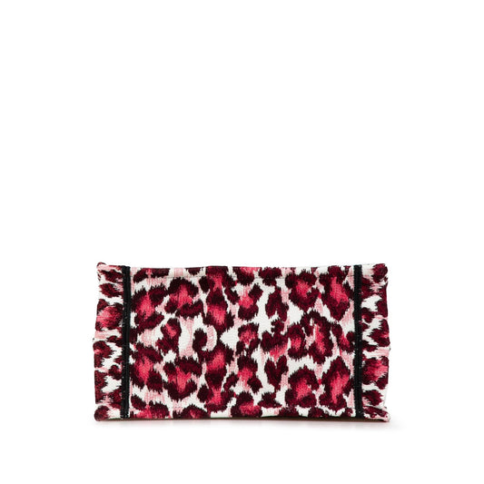 Dior Mizza Small Embroidered Canvas Leopard Book Tote
