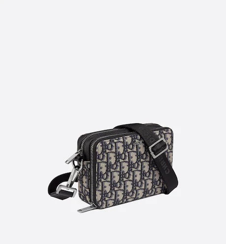 CHRISTIAN DYOR POUCH DYOR OBLIQUE JACQUARD WITH STRAP