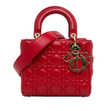 Dior Small Lambskin Cannage Lucky Badges My Lady Dior (SHG-PN2Jx1)