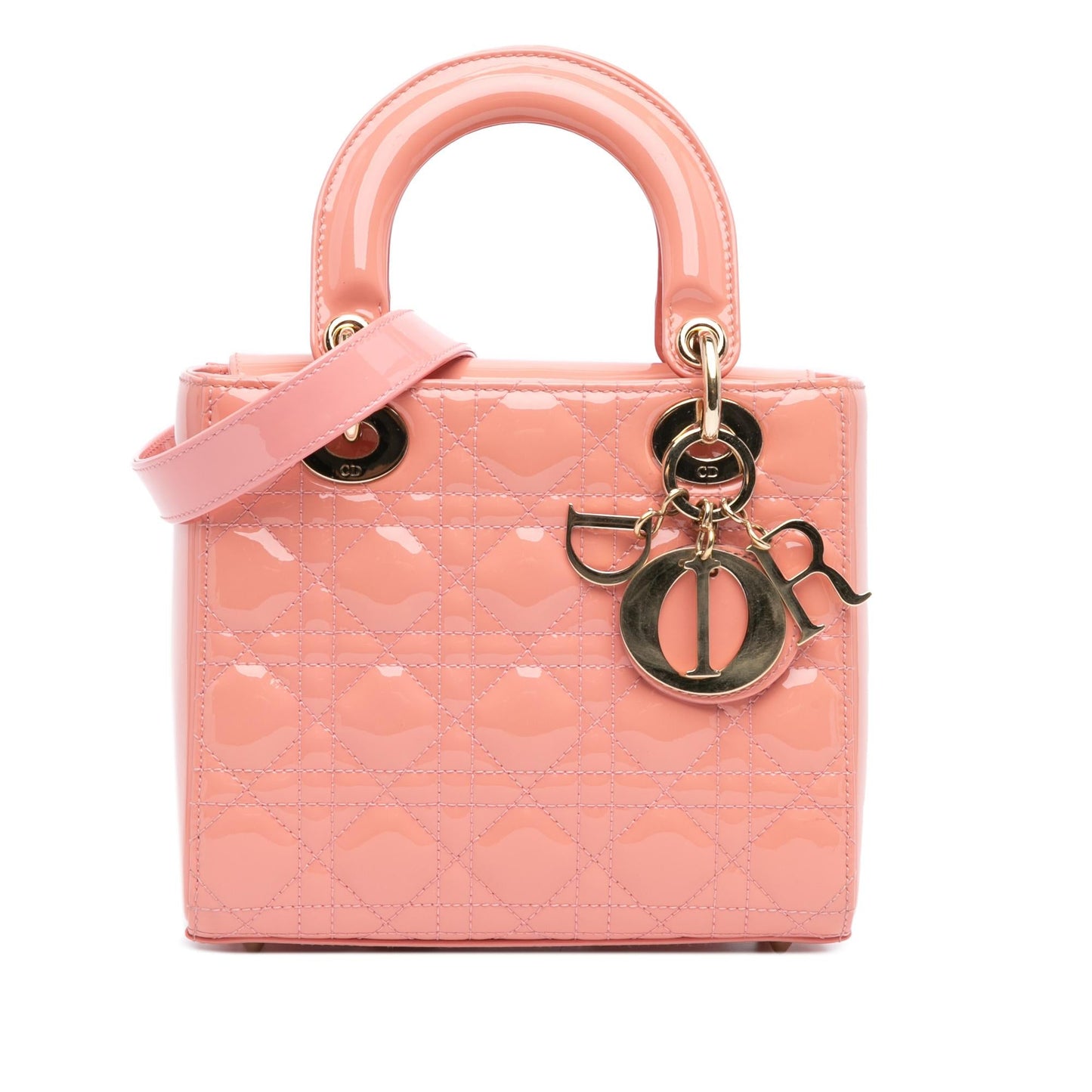 Dior Small Patent Cannage Lady Dior