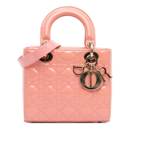 Dior Small Patent Cannage Lady Dior