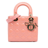 Dior Small Patent Cannage Lady Dior
