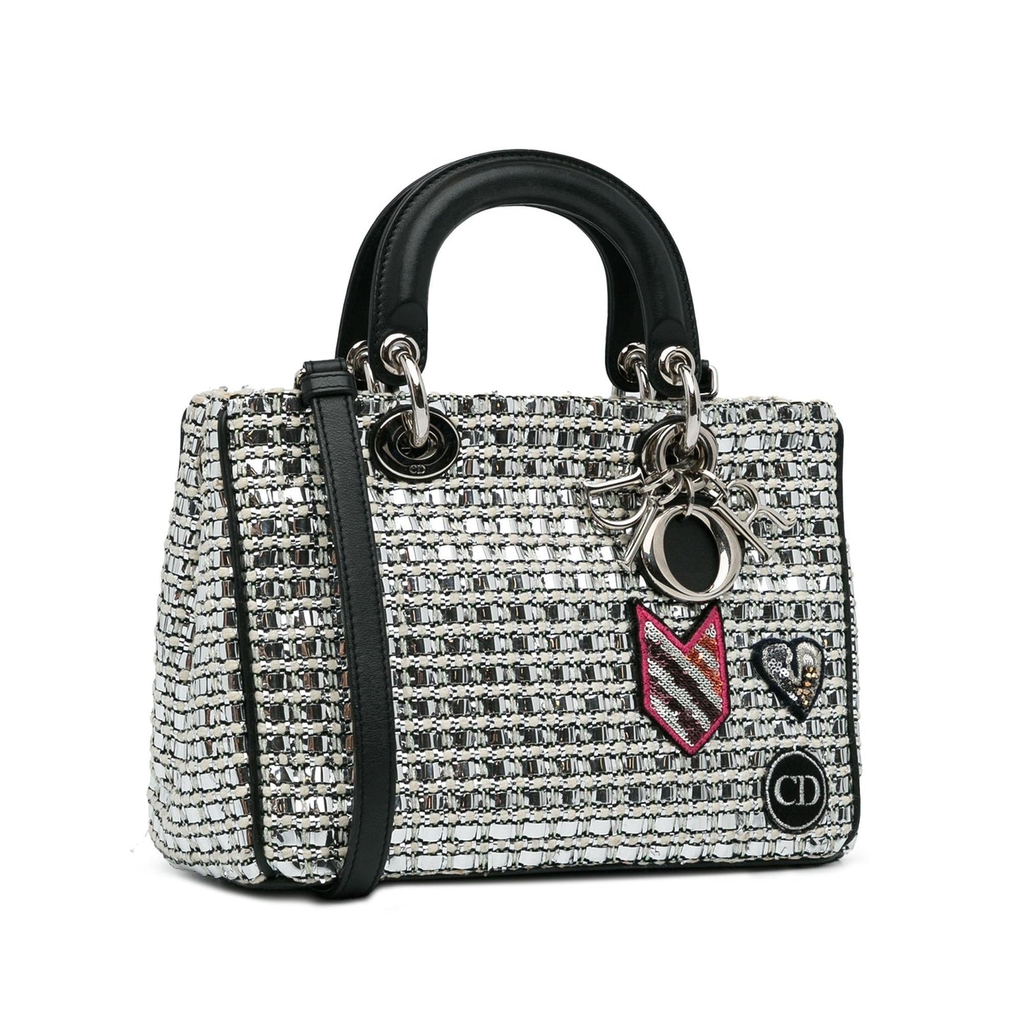 Dior Small Tweed Patch Diorissimo Tote (SHG-hqcpJo)