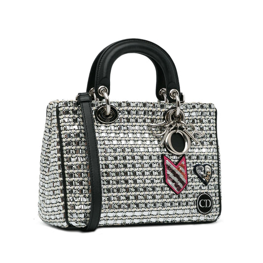Dior Small Tweed Patch Diorissimo Tote (SHG-hqcpJo)