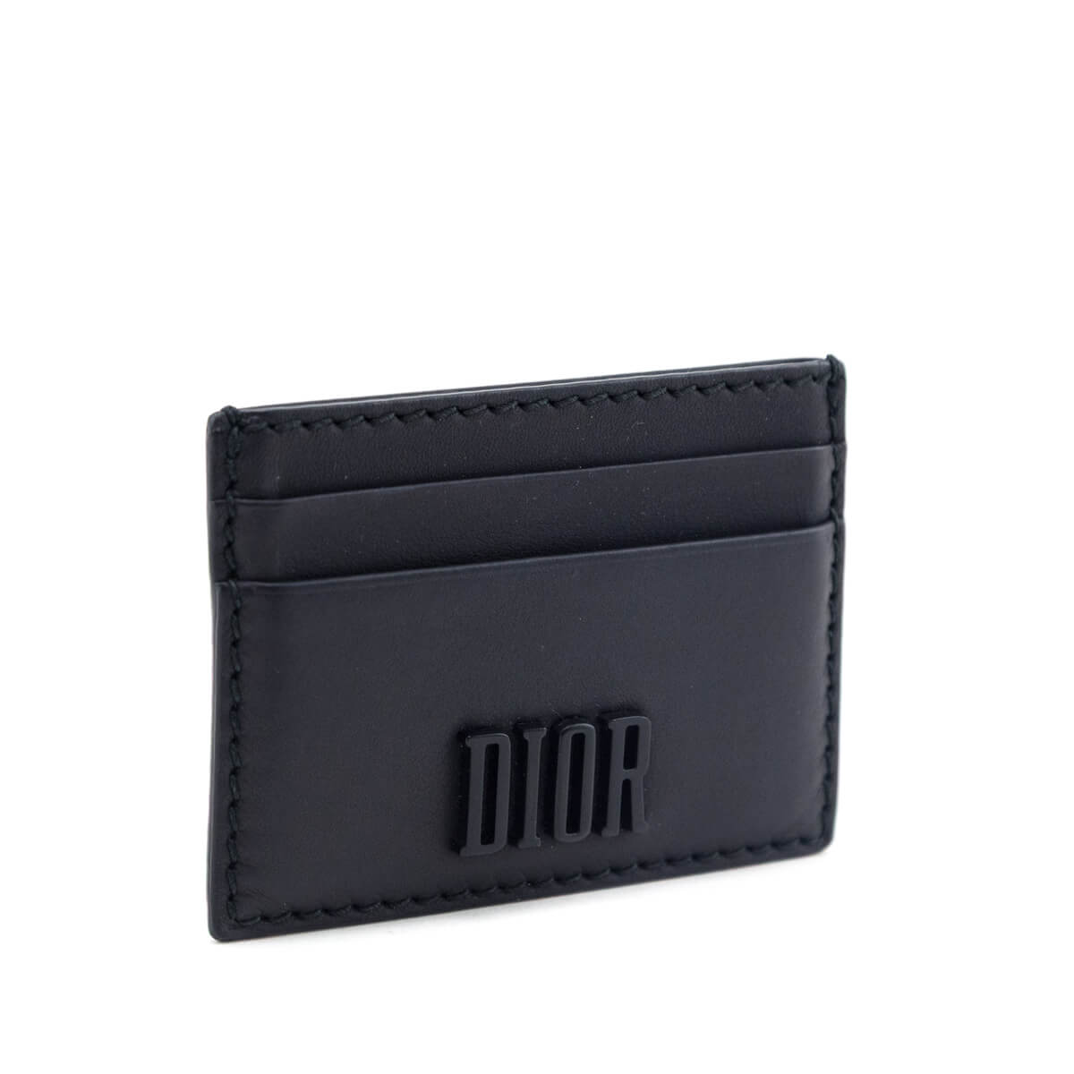 Dior Black Calfskin D-Fence Card Holder