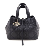 Dior Black Calfskin Macrocannage Medium Toujours