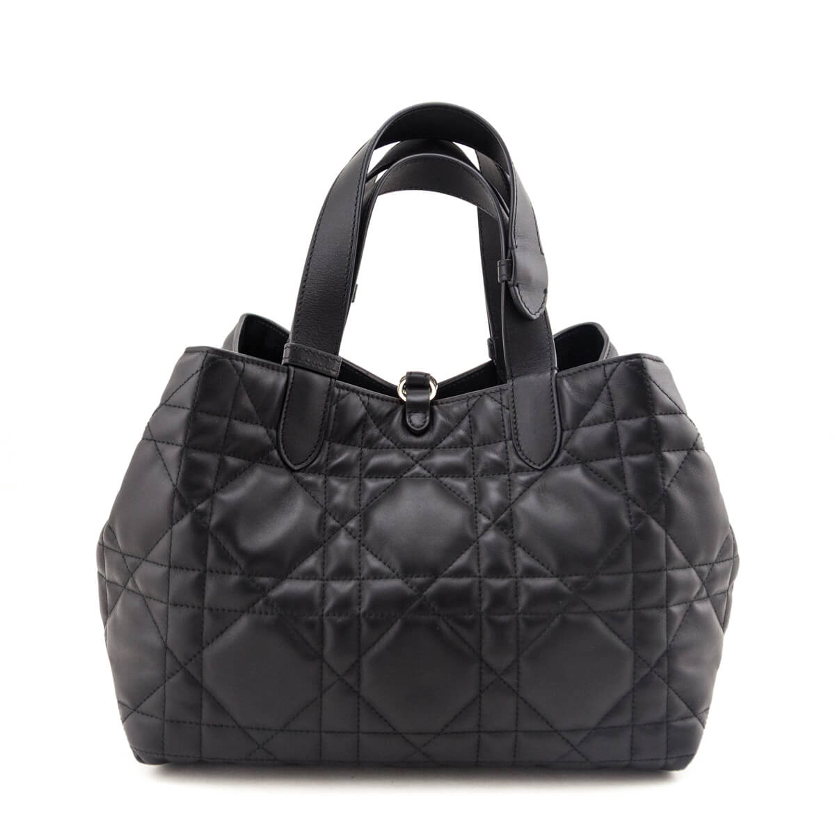 Dior Black Calfskin Macrocannage Medium Toujours