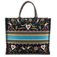 Dior Black Multicolor Embroidered Large Book Tote