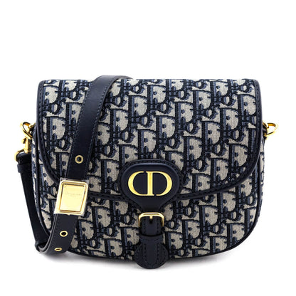 Dior Blue Oblique Jacquard Medium Bobby Flap Bag