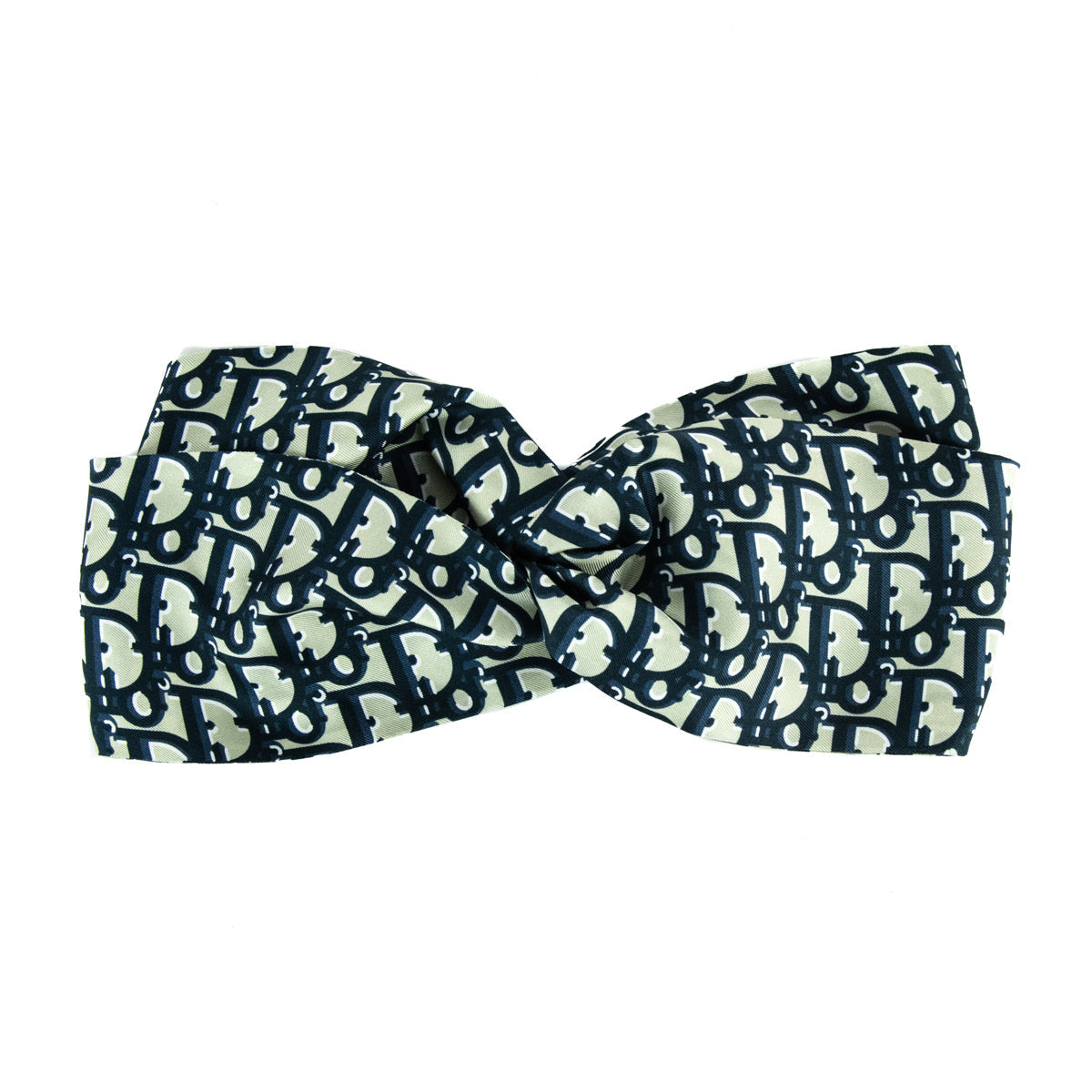 Dior Blue Oblique Silk Headband