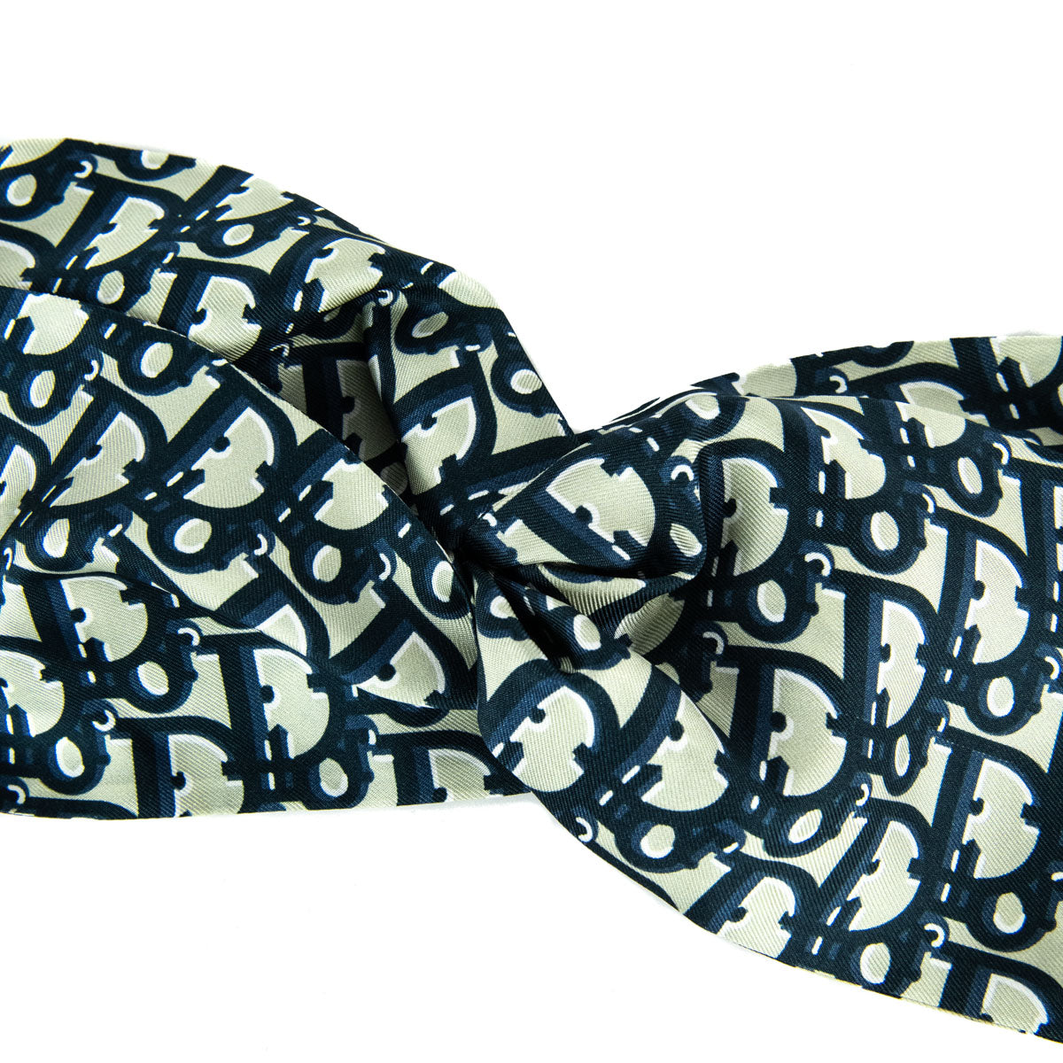 Dior Blue Oblique Silk Headband