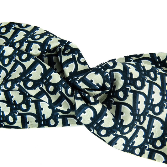Dior Blue Oblique Silk Headband