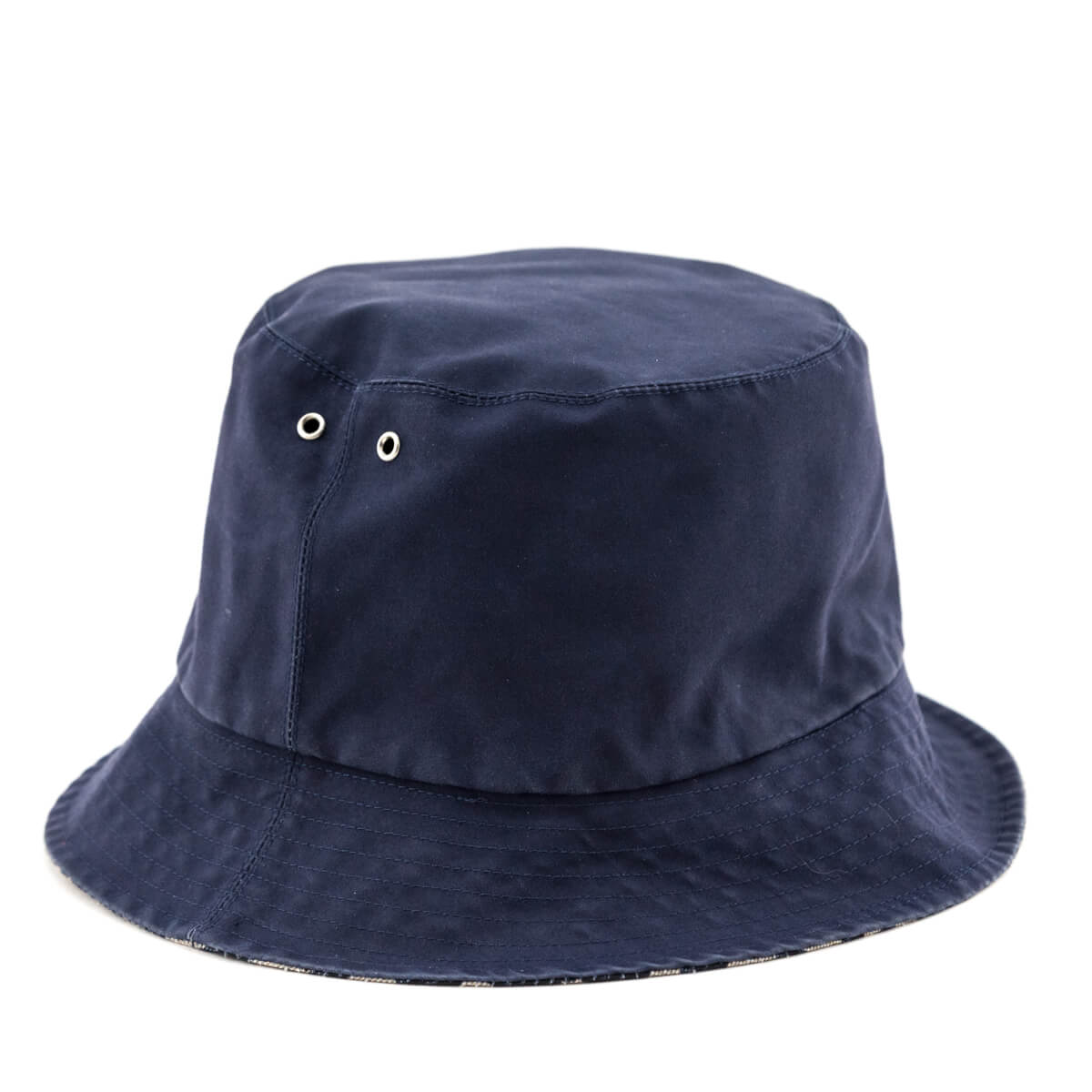 Dior Navy Oblique Reversible Teddy D Small Brim Bucket Hat