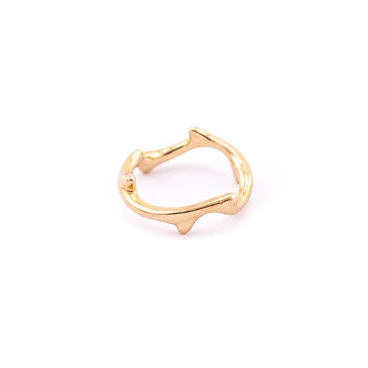 Dior 18K Rose Gold Bois de Rose Ring Size 4.5