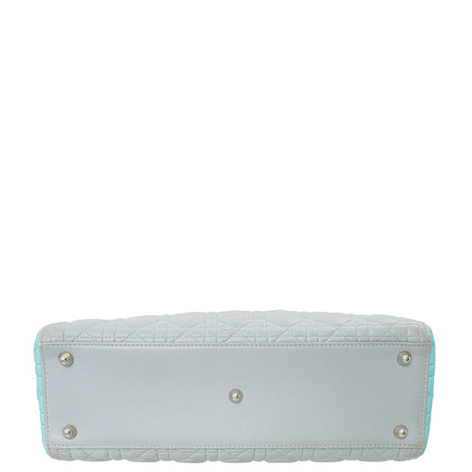 Christian Dior Bicolor Lady Dior Large Bag