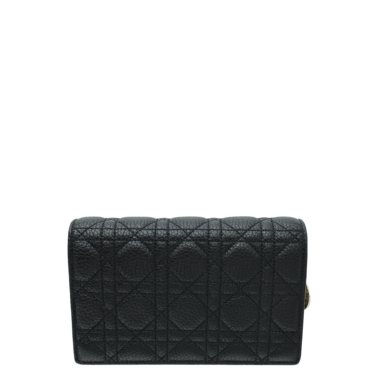 Christian Dior Black Lady Dior Wallet Chain Pouch