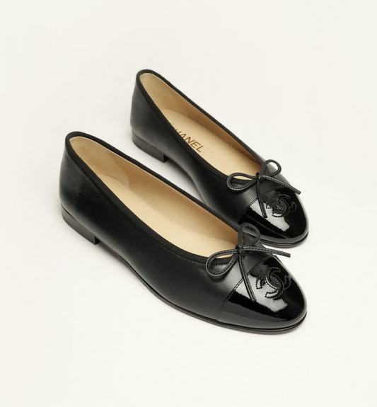 Chanel Ballet Flats – Lambskin & Patent Calfskin