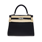 Hermes Kelly 25 Retourne Veau Swift 89 Noir