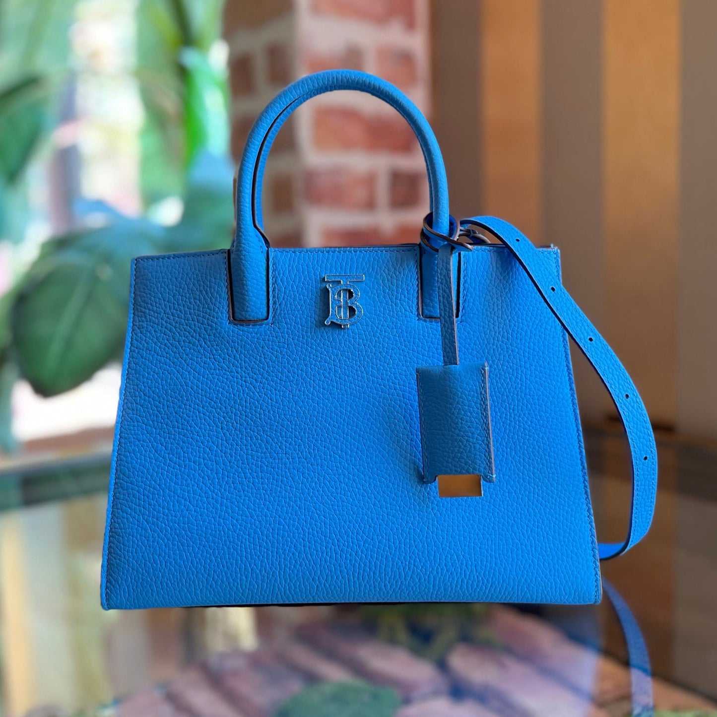 B-BERRY Frances Mini Grainy Calfskin Tote Bag
