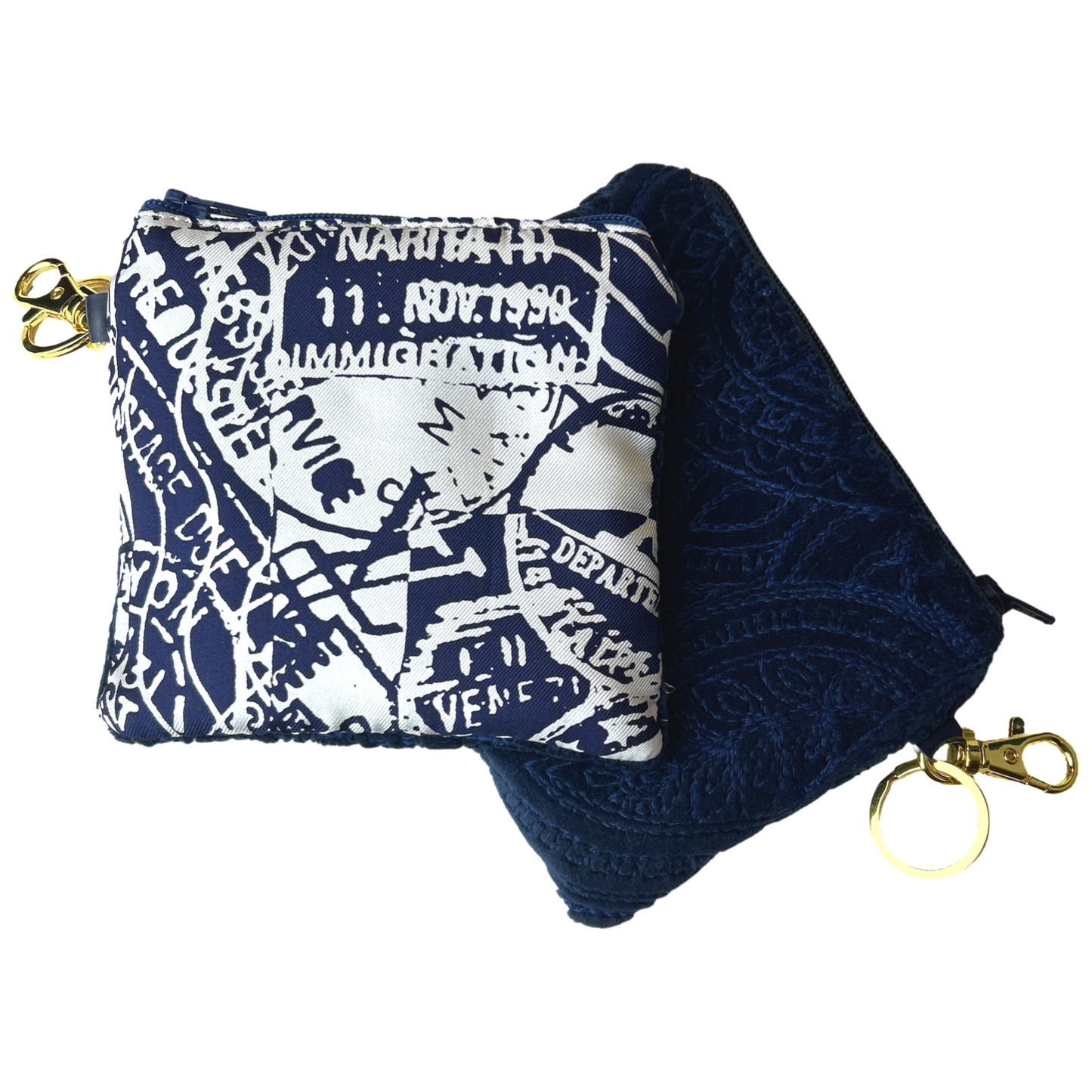 Travel Stamps   Silk Scarf Coffee Run Keychain Bag