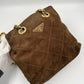 Prada Suede Tote with Chain Handle